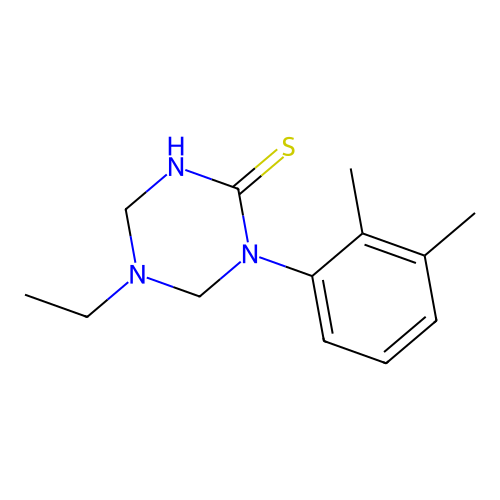 1-(2,3-Dimethylphenyl)-5-ethyl-1,3,5-triazinane-2-thione structure