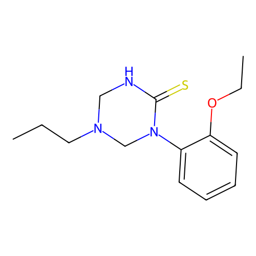 1-(2-Ethoxyphenyl)-5-propyl-1,3,5-triazinane-2-thione structure