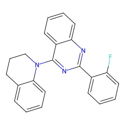 4-(3,4-dihydroquinolin-1(2H)-yl)-2-(2-fluorophenyl)quinazoline structure