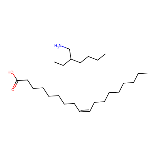 9-Octadecenoic acid (9Z)-, compd. with 2-ethyl-1-hexanamine (1:1) structure