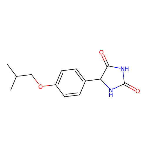 5-(4-Isobutoxyphenyl)imidazolidine-2,4-dione structure