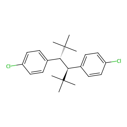 Benzene, 1,1'-(1,2-bis(1,1-dimethylethyl)-1,2-ethanediyl)bis(4-chloro-, (R*,S*)- structure