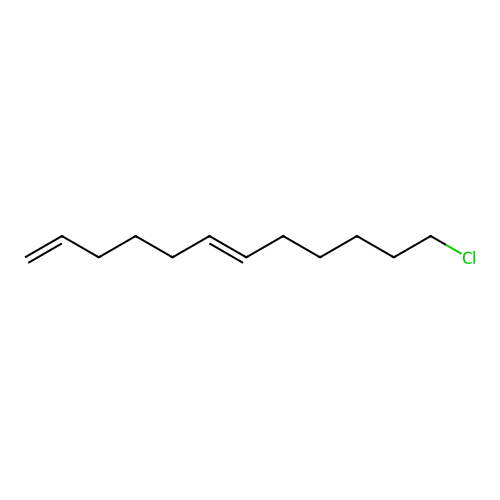 (6E)-12-chlorododeca-1,6-diene structure