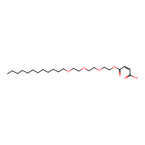 2-(2-(2-(Dodecyloxy)ethoxy)ethoxy)ethyl hydrogen maleate structure