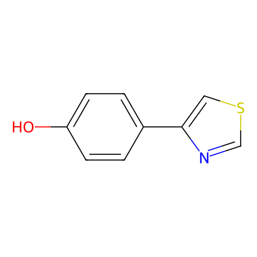 4-(1,3-Thiazol-4-yl)phenol structure