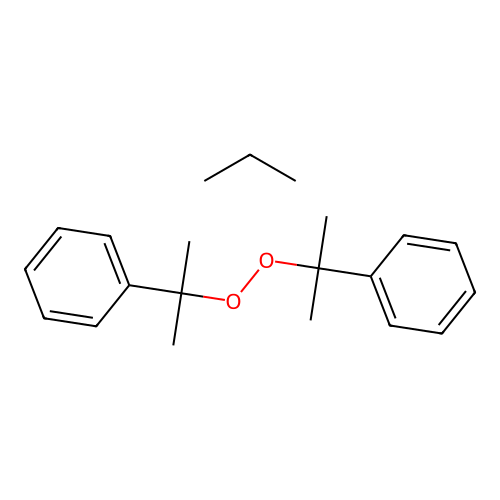 Peroxide, bis(1-methyl-1-((1-methylethyl)phenyl)ethyl) structure
