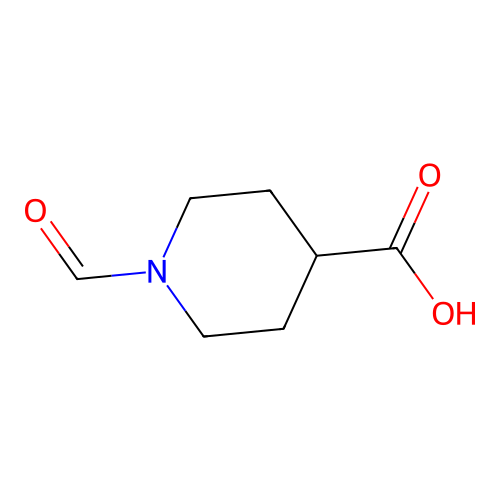 1-Formyl-4-piperidinecarboxylic Acid structure