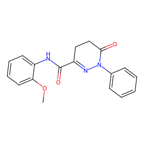 N-(2-methoxyphenyl)-6-oxo-1-phenyl-1,4,5,6-tetrahydropyridazine-3-carboxamide structure