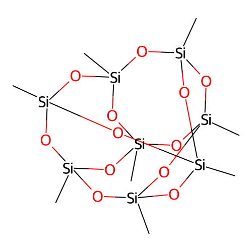 Pentacyclo(9.5.1.13,9.15,15.17,13)octasiloxane, 1,3,5,7,9,11,13,15-octamethyl- structure