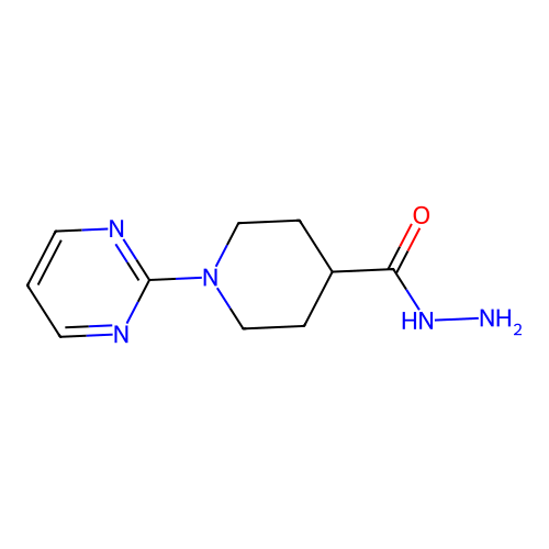1-(Pyrimidin-2-yl)piperidine-4-carbohydrazide structure