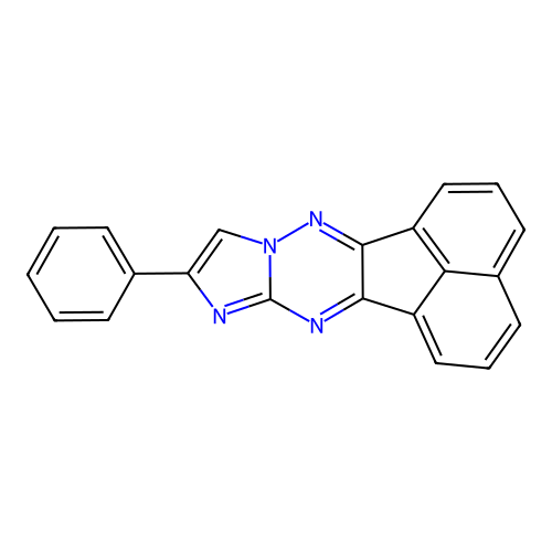 9-Phenylacenaphtho[1,2-e]imidazo[1,2-b][1,2,4]triazine structure