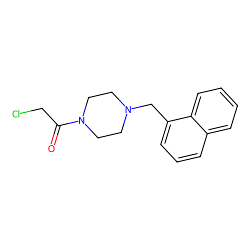 1-(Chloroacetyl)-4-(1-naphthylmethyl)piperazine structure
