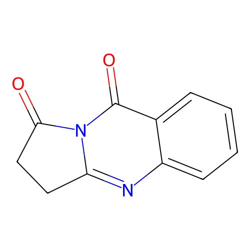 2,3-Dihydropyrrolo(2,1-b)quinazoline-1,9-dione structure