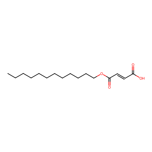 2-Butenedioic acid (2Z)-, 1-dodecyl ester structure
