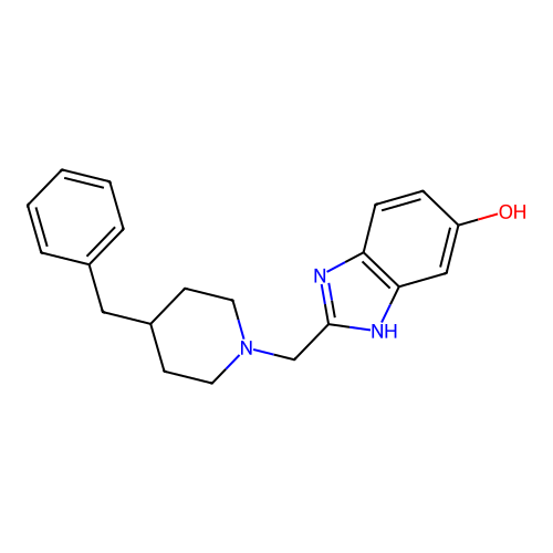 2-(4-Benzyl-piperidin-1-ylmethyl)-3H-benzoimidazol-5-ol structure