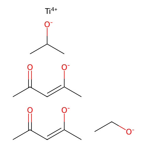Titanium, ethoxybis(2,4-pentanedionato-kappaO2,kappaO4)(2-propanolato)- structure