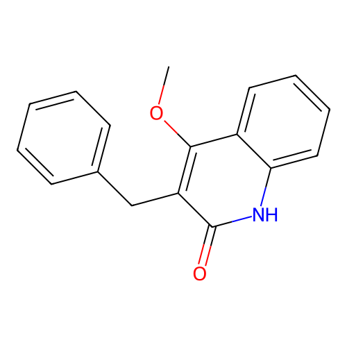 3-benzyl-4-methoxy-1H-quinolin-2-one structure