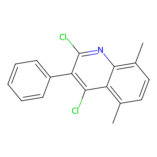 2,4-Dichloro-5,8-dimethyl-3-phenylquinoline structure