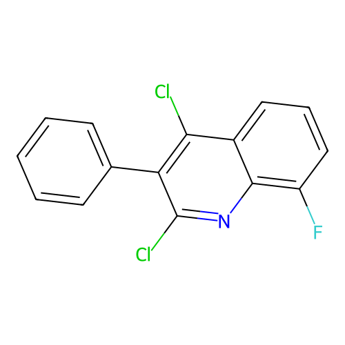2,4-Dichloro-8-fluoro-3-phenylquinoline structure