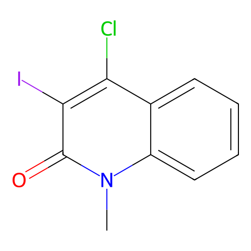 4-Chloro-3-iodo-1-methylquinolin-2-one structure