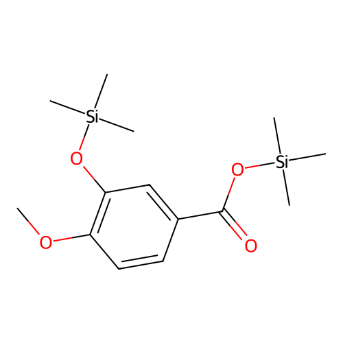 Bis(trimethylsilyl)isovanillate structure