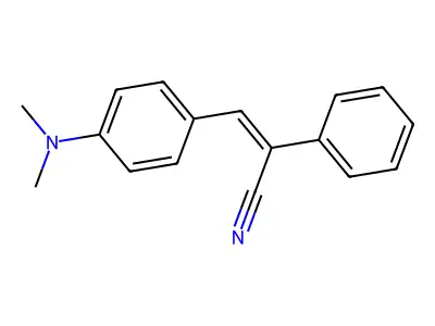 3-(4-(Dimethylamino)phenyl)-2-phenylacrylonitrile structure