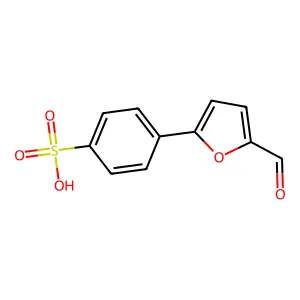 4-(5-甲酰基-2-呋喃基)苯磺酸 structure