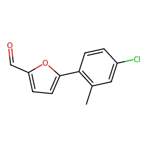 5-(4-Chloro-2-methylphenyl)furan-2-carbaldehyde structure