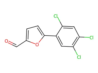 5-(2,4,5-Trichlorophenyl)furan-2-carbaldehyde structure