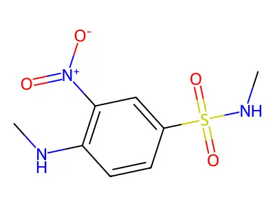 N-Methyl-4-(methylamino)-3-nitrobenzenesulfonamide structure