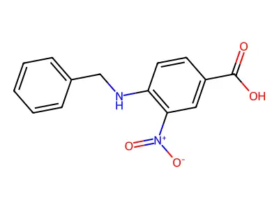 4-(Benzylamino)-3-nitrobenzoic acid structure