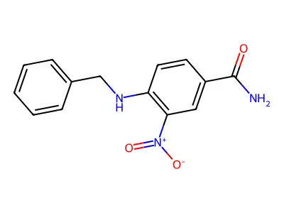 4-(Benzylamino)-3-nitrobenzamide structure