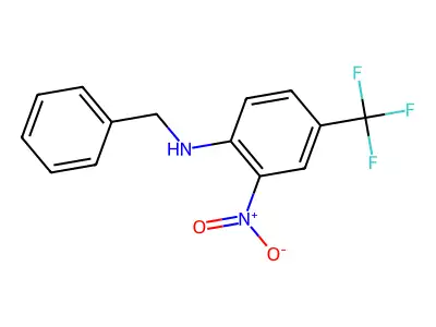N-benzyl-2-nitro-4-(trifluoromethyl)aniline structure