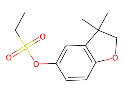 Benfuresate structure