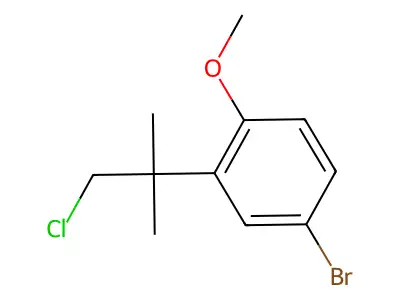 4-Bromo-2-(2-chloro-1,1-dimethylethyl)anisole structure