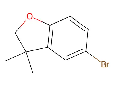 5-Bromo-3,3-dimethyl-2,3-dihydro-1-benzofuran structure