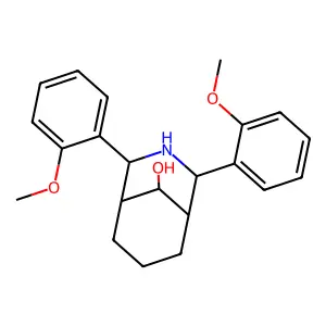2,4-Bis(2-methoxyphenyl)-3-azabicyclo[3.3.1]nonan-9-ol structure