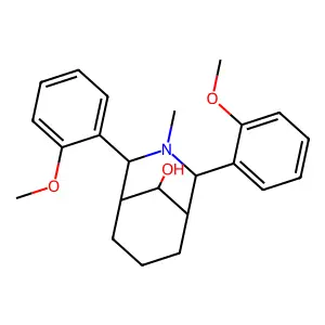 2,4-Bis(2-methoxyphenyl)-3-methyl-3-azabicyclo[3.3.1]nonan-9-ol structure