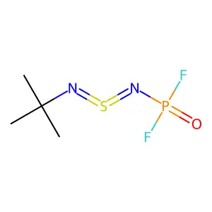 Tert-butylimino(difluorophosphorylimino)-lambda4-sulfane structure