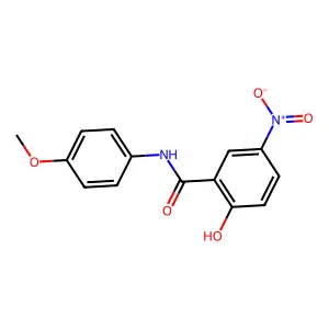 2-hydroxy-N-(4-methoxyphenyl)-5-nitrobenzamide structure