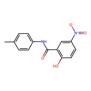 2-hydroxy-N-(4-methylphenyl)-5-nitrobenzamide structure