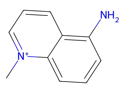 5-Amino-1-methylquinolinium structure