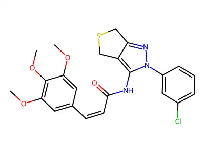 CAS 685106-18-7 - C23H22ClN3O4S structure