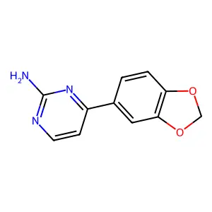 4-(1,3-Benzodioxol-5-yl)pyrimidin-2-amine structure