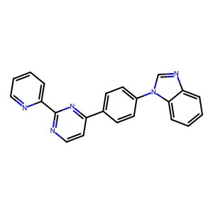 1-{4-[2-(2-pyridinyl)-4-pyrimidinyl]phenyl}-1H-1,3-benzimidazole structure