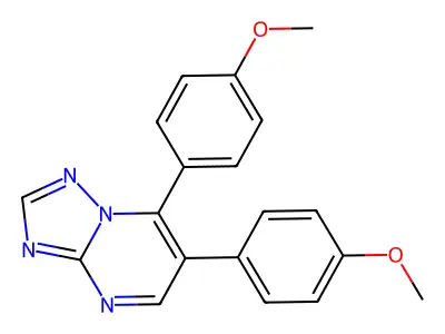 6,7-Bis(4-methoxyphenyl)-[1,2,4]triazolo[1,5-a]pyrimidine structure