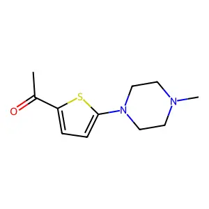 1-[5-(4-Methylpiperazin-1-yl)thiophen-2-yl]ethan-1-one structure