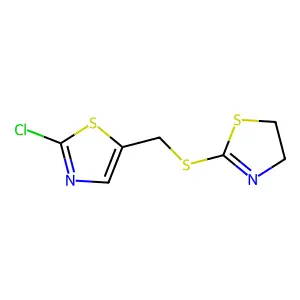 (2-Chloro-1,3-thiazol-5-yl)methyl 4,5-dihydro-1,3-thiazol-2-yl sulfide structure