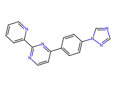 2-Pyridin-2-yl-4-[4-(1,2,4-triazol-1-yl)phenyl]pyrimidine structure