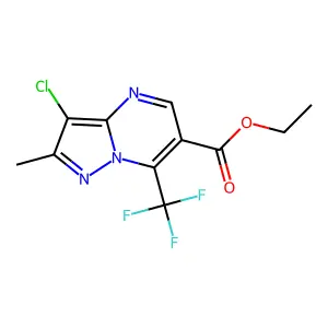 ethyl 3-chloro-2-methyl-7-(trifluoromethyl)pyrazolo[1,5-a]pyrimidine-6-carboxylate structure